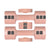 Centra A Pair Of 1KG To 5KG Dumbbells Pink-1954802366448537605