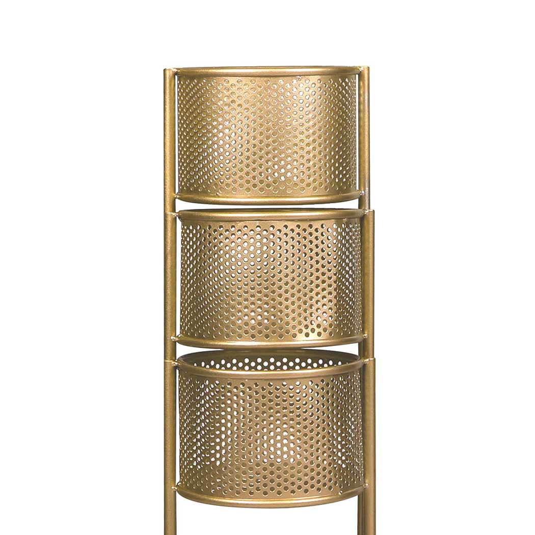 Levede 6 Tier Plant Stand Swivel Outdoor Gold-1910112296051544069