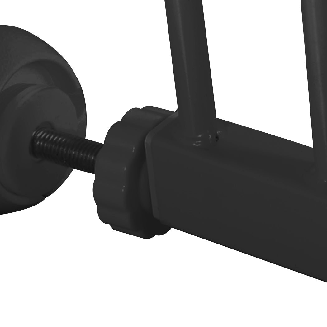 Levede Baby Safety Gate Adjustable Pet Black 45cm Extension-1910113188146450437