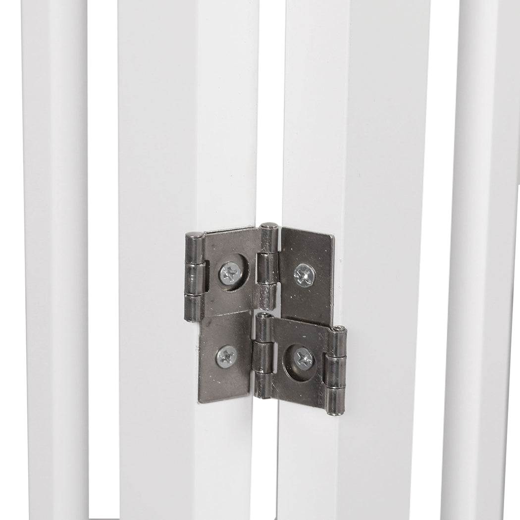 PaWz Wooden Pet Gate Dog Fence Safety White-1910112466411589637