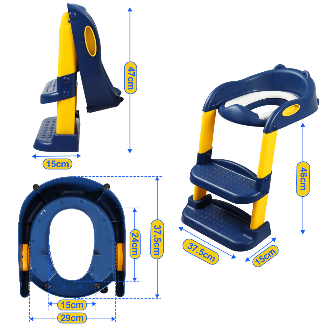 BoPeep Kids Toilet Ladder Blue-1954802788311633922