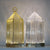 Anyhouz Luxury Lamp Acrylic Crystal Gray Lantern Home Decor USB Charging Table Accents for Bedroom Hotel Living Room
