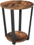 VASAGLE Round Side Table with Shelf