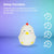 MUID Sleepy Chicken LED Rechargeable Bedside Function Night Lamp