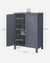 VASAGLE Floor Cabinet with 2 Doors Gray