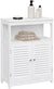 VASAGLE Floor Cabinet with Shelf and 2 Doors White