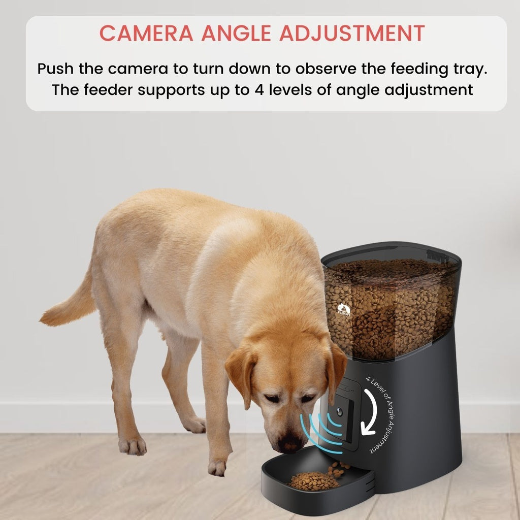 Floofi Automatic Smart Pet Feeder 6L - Black