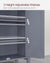 VASAGLE Floor Cabinet with 2 Doors Gray