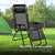 KILIROO Reclining Sun Beach Deck Lounge Chair Outdoor Folding Camp Rest Black