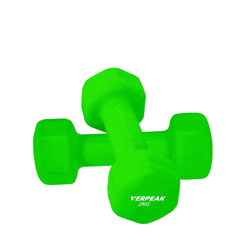 VERPEAK Neoprene Dumbbell 2kg x 2 (Green)