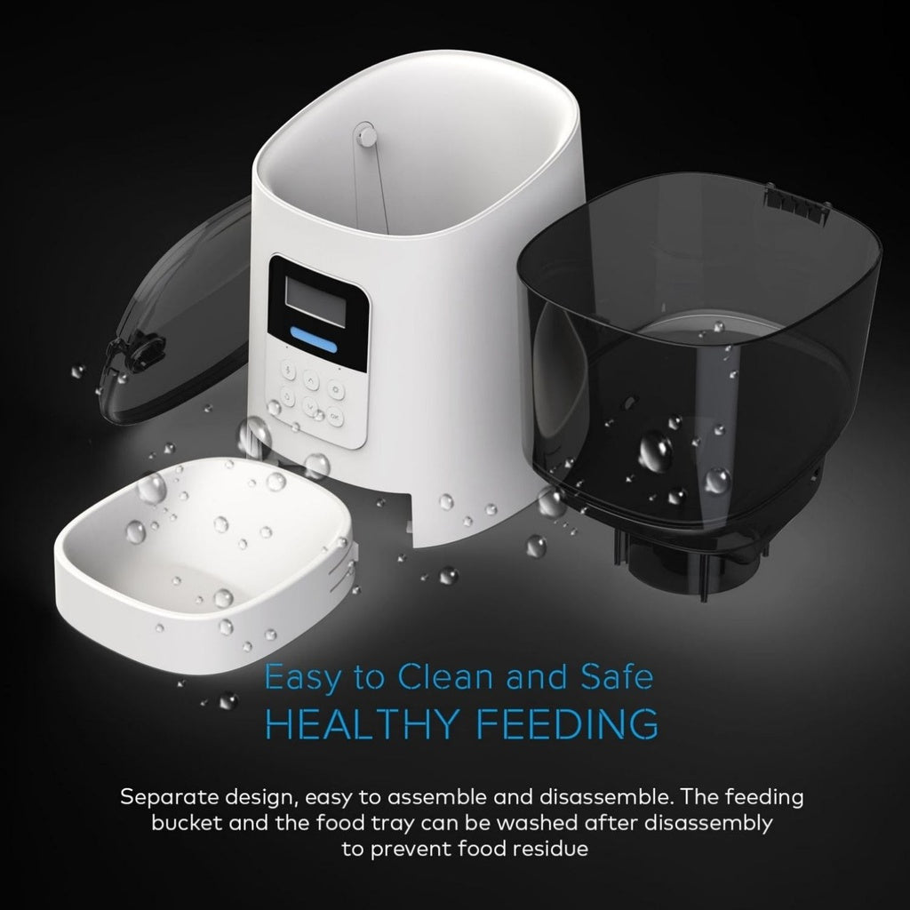 Floofi Automatic Smart Pet Feeder 6L - Black