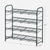 SONGMICS 4-Tier Shoe Rack Storage 16 Pairs Organizer Gray