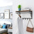 VASAGLE Wall-Mounted Coat Rack with 5 Hooks