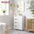 VASAGLE Floor Cabinet with 4 Drawers and Adjustable Shelf White