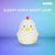 MUID Sleepy Chicken LED Rechargeable Bedside Function Night Lamp