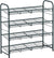 SONGMICS 4-Tier Shoe Rack Storage 16 Pairs Organizer Gray