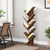 VASAGLE 8 Tier Tree Bookshelf Rustic Brown