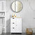 VASAGLE Floor Cabinet with 3 Drawers and Adjustable Shelf White