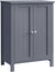 VASAGLE Floor Cabinet with 2 Doors Gray