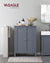 VASAGLE Floor Cabinet with 2 Doors Gray