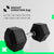 VERPEAK Rubber Hex Dumbbells 5kg x 2