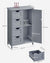 VASAGLE Floor Cabinet with 4 Drawers and Adjustable Shelf Gray