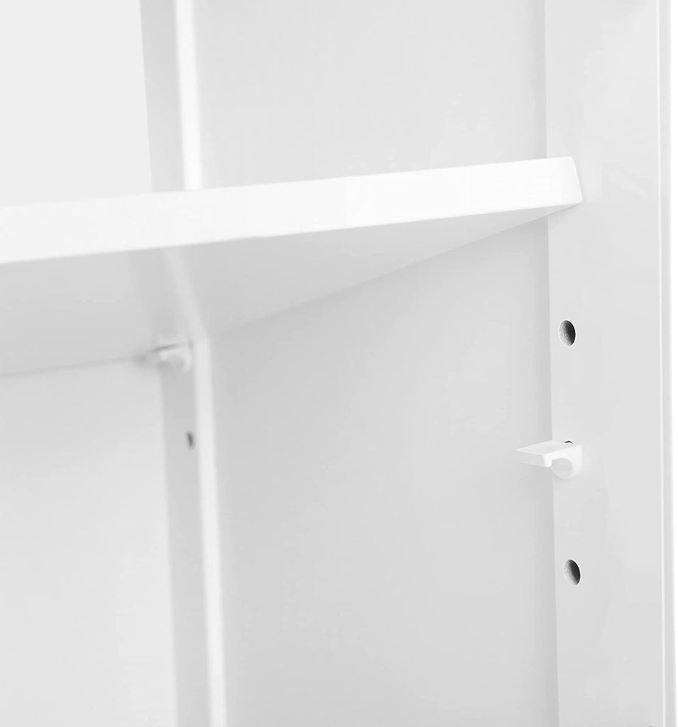 VASAGLE Floor Cabinet with Shelf and 2 Doors White