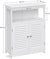 VASAGLE Floor Cabinet with Shelf and 2 Doors White