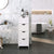 VASAGLE Floor Cabinet with 4 Drawers White