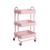 EKKIO Kitchen Trolley Cart 3 Tier (Pink)