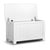 GOMINIMO Kids Toy Storage Box with Lid and Air Gap Handle (White)