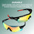 VERPEAK Sport Sunglasses Type 1 (Black frame with Red end tip)