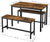 VASAGLE Dining Table Set with 2 Benches