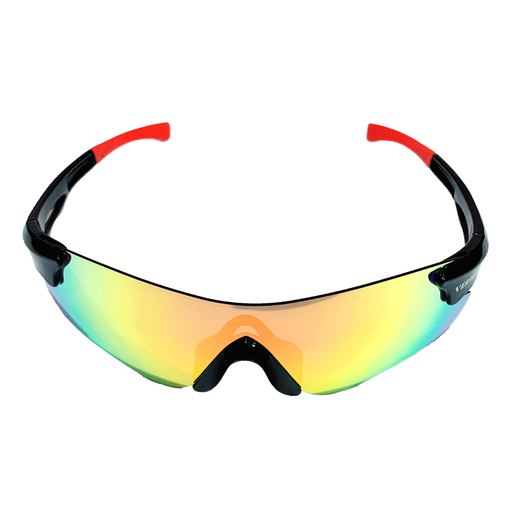 VERPEAK Sport Sunglasses Type 2 Black Frame With Red End Tip