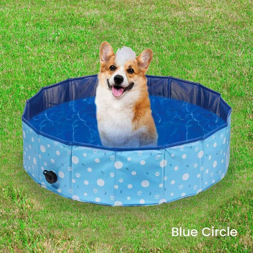 Floofi Pet Pool 120cm*30cm Blue Circle FI-SB-110-HR