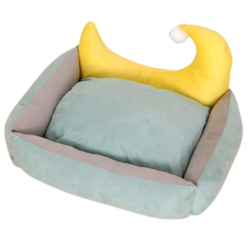 Floofi Pet Bed Moon Design (M Green)