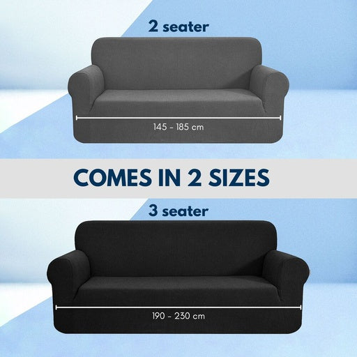 GOMINIMO Velvet Sofa Cover 3 Seater (Grey)