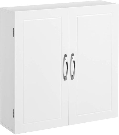 VASAGLE Wall Cabinet with 2 Doors White