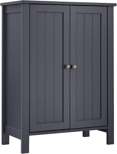 VASAGLE Floor Cabinet with 2 Doors Gray