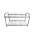 GOMINIMO 2 Tier Under Sink Expandable Shelf Organizer with Removable Steel Panels (Silver)