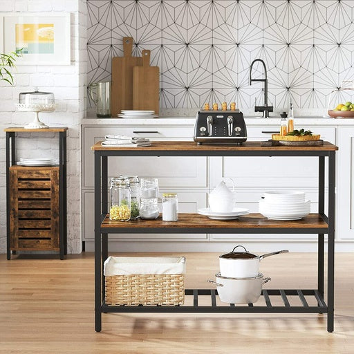 VASAGLE Kitchen Shelf with Large Worktop