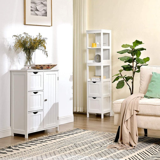 VASAGLE Floor Cabinet with Shelves and Drawers