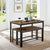 VASAGLE Dining Table Set with 2 Benches