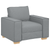 Sofa Set with Cushion 3 pcs Grey 220 x 78 x 84 cm Fabric