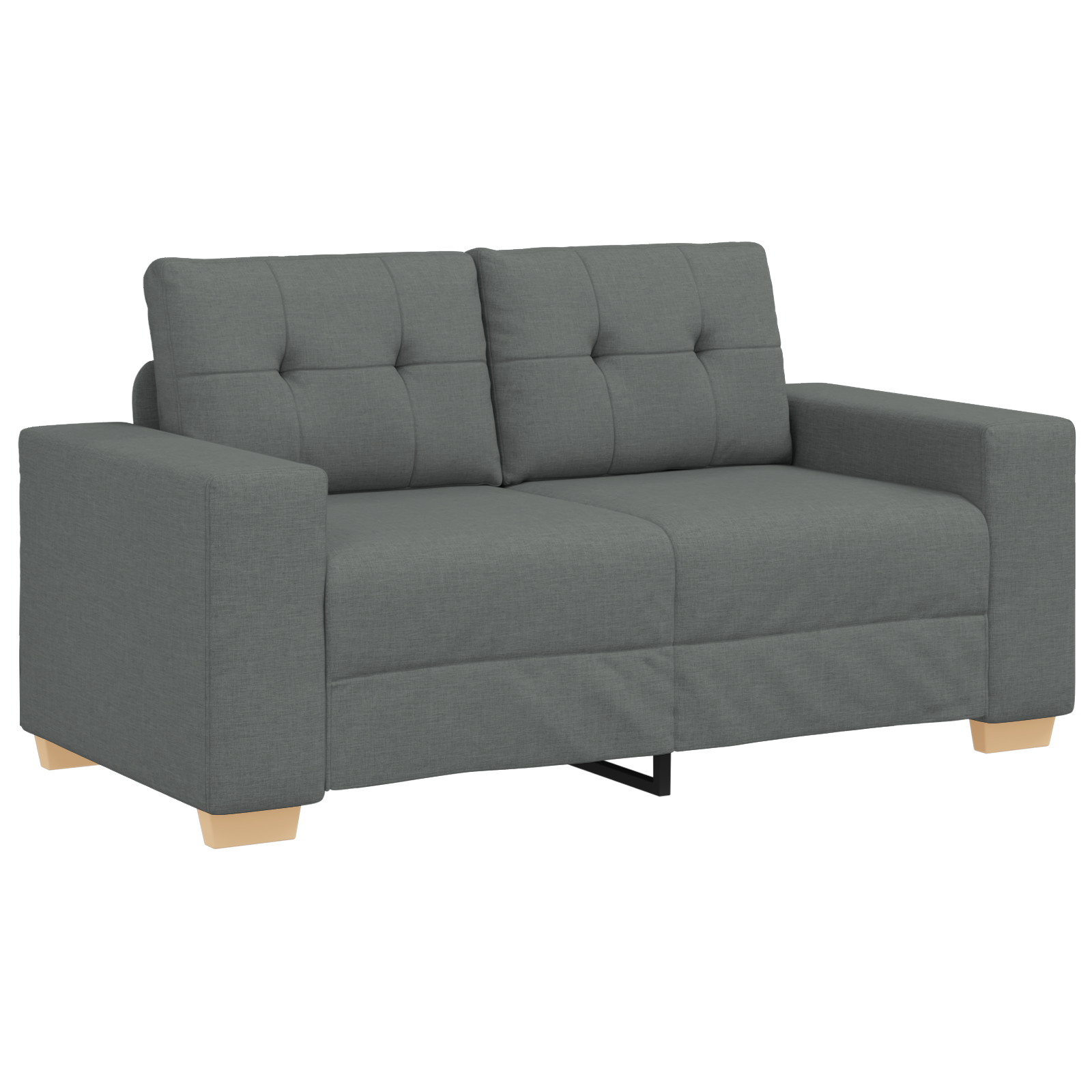 Sofa Set with Cushion with Pillow Grey Fabric
