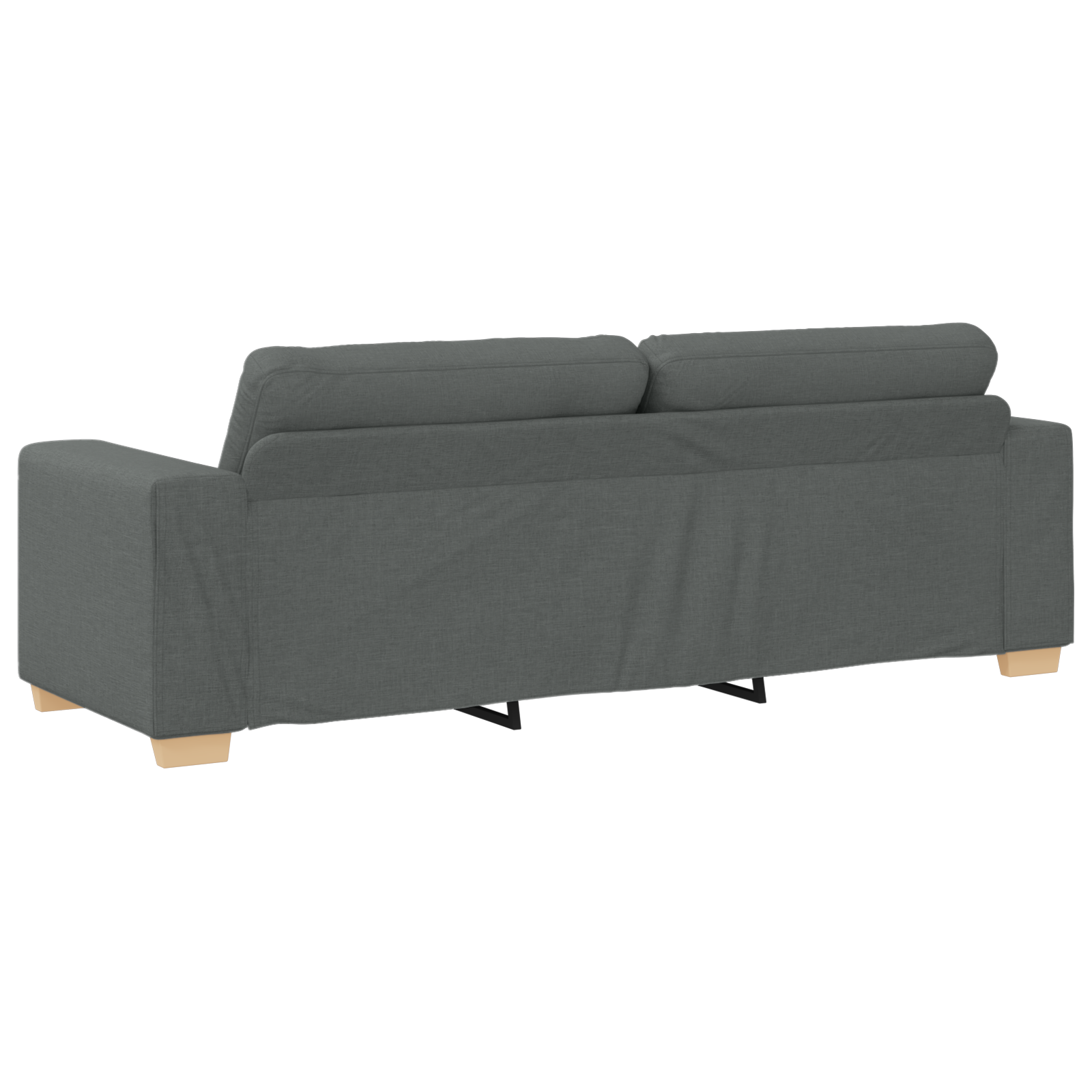 Sofa Set with Cushion with Pillow Grey Fabric
