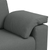 Sofa Set with Cushion 3 pcs Grey 219 x 77 x 82 cm Fabric