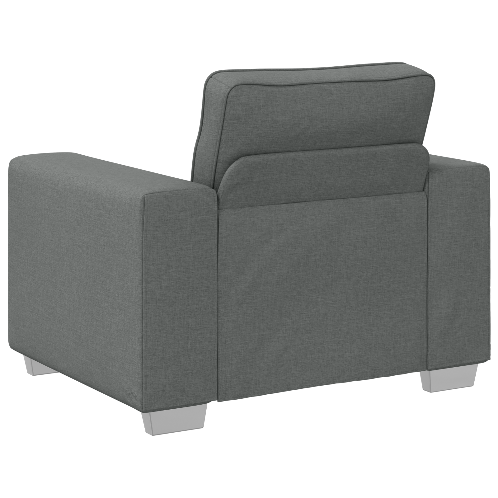 Sofa Set with Cushion 3 pcs Grey 219 x 77 x 82 cm Fabric