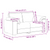 Sofa Set 2 pcs Black 219 x 77 x 82 cm Fabric