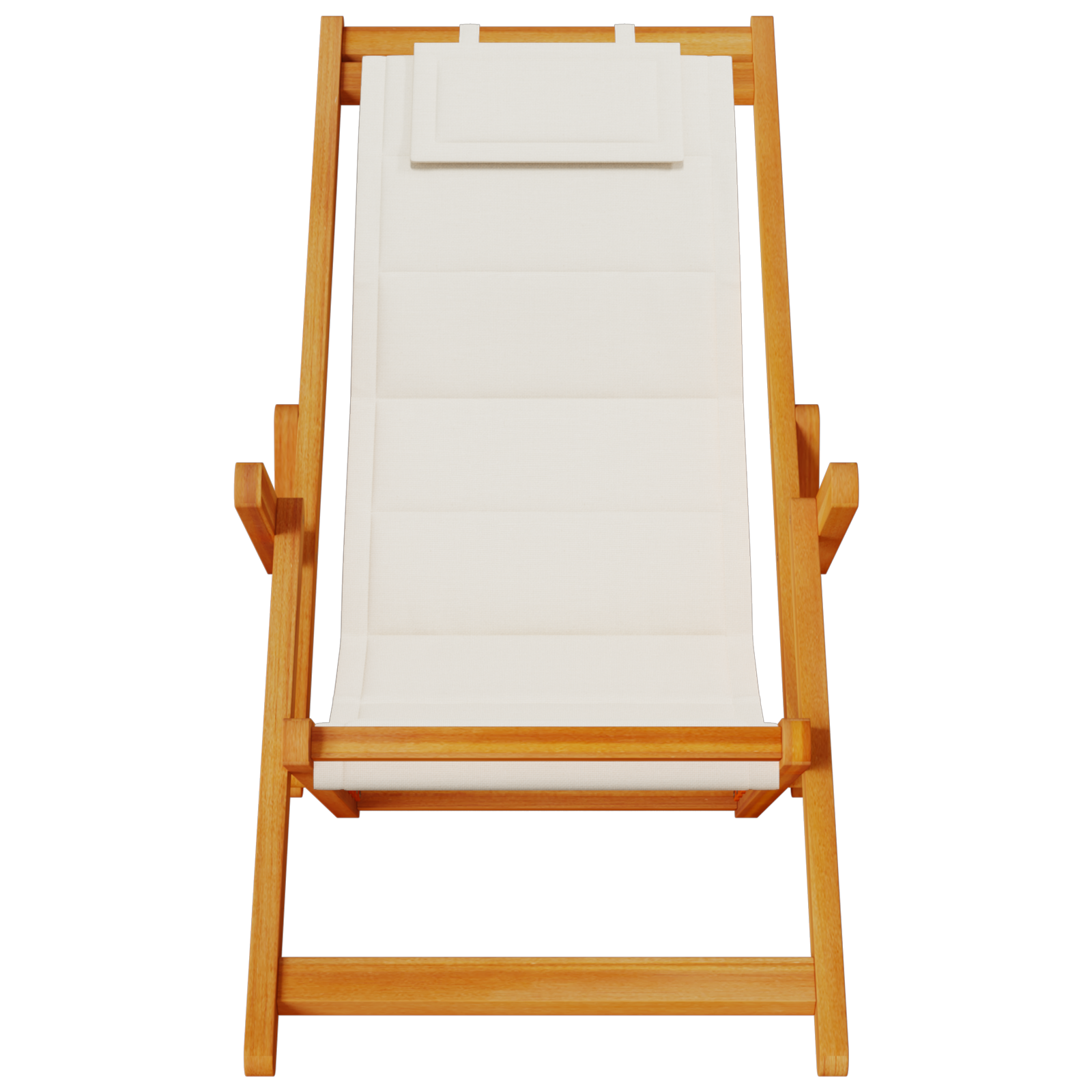 Folding Beach Chairs 2 Pack Light Grey Solid Wood Acacia & Textilene